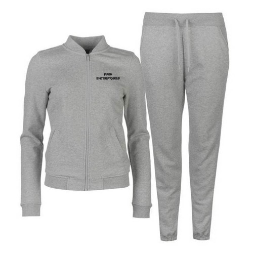 Brand Your Own Women Gery Fleece Zipper Sweatsuit